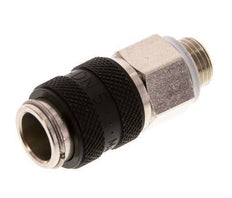 Vernikkeld Messing DN 5 Zwart Luchtkoppeling Snelkoppeling G 1/8 inch Buitendraad Double Shut-Off