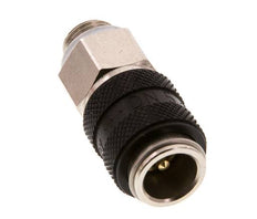 Vernikkeld Messing DN 5 Zwart Luchtkoppeling Snelkoppeling G 1/8 inch Buitendraad Double Shut-Off
