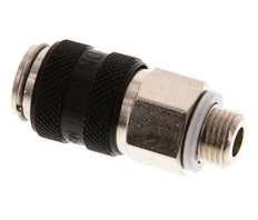 Vernikkeld Messing DN 5 Zwart Luchtkoppeling Snelkoppeling G 1/8 inch Buitendraad Double Shut-Off