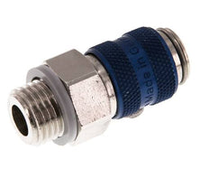 Vernikkeld Messing DN 5 Blauw Luchtkoppeling Snelkoppeling G 1/4 inch Buitendraad