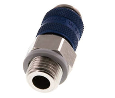 Vernikkeld Messing DN 5 Blauw Luchtkoppeling Snelkoppeling G 1/4 inch Buitendraad