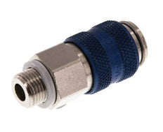 Vernikkeld Messing DN 5 Blauw Luchtkoppeling Snelkoppeling G 1/8 inch Buitendraad