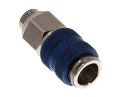 Vernikkeld Messing DN 5 Blauw Luchtkoppeling Snelkoppeling G 1/8 inch Buitendraad
