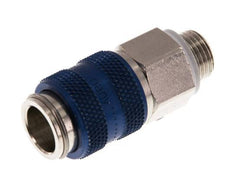 Vernikkeld Messing DN 5 Blauw Luchtkoppeling Snelkoppeling G 1/8 inch Buitendraad