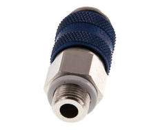 Vernikkeld Messing DN 5 Blauw Luchtkoppeling Snelkoppeling G 1/8 inch Buitendraad