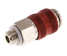 Vernikkeld Messing DN 5 Rood Luchtkoppeling Snelkoppeling G 1/8 inch Buitendraad