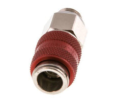 Vernikkeld Messing DN 5 Rood Luchtkoppeling Snelkoppeling G 1/8 inch Buitendraad