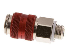 Vernikkeld Messing DN 5 Rood Luchtkoppeling Snelkoppeling G 1/8 inch Buitendraad