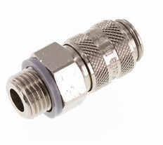Vernikkeld Messing DN 5 Luchtkoppeling Snelkoppeling G 1/4 inch Buitendraad Double Shut-Off