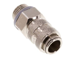 Vernikkeld Messing DN 5 Luchtkoppeling Snelkoppeling G 1/4 inch Buitendraad Double Shut-Off
