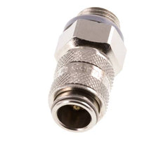 Vernikkeld Messing DN 5 Luchtkoppeling Snelkoppeling G 1/4 inch Buitendraad Double Shut-Off