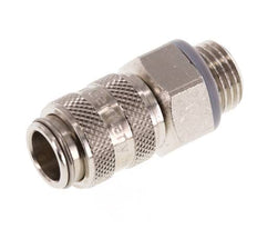Vernikkeld Messing DN 5 Luchtkoppeling Snelkoppeling G 1/4 inch Buitendraad Double Shut-Off
