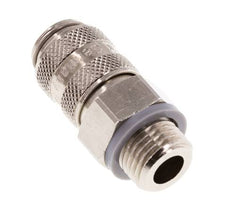 Vernikkeld Messing DN 5 Luchtkoppeling Snelkoppeling G 1/4 inch Buitendraad Double Shut-Off