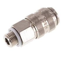 Vernikkeld Messing DN 5 Luchtkoppeling Snelkoppeling G 1/8 inch Buitendraad Double Shut-Off