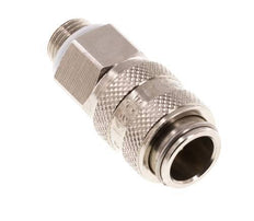 Vernikkeld Messing DN 5 Luchtkoppeling Snelkoppeling G 1/8 inch Buitendraad Double Shut-Off