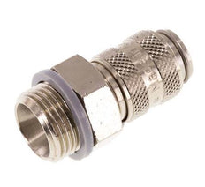 Vernikkeld Messing DN 5 Luchtkoppeling Snelkoppeling G 3/8 inch Buitendraad Double Shut-Off