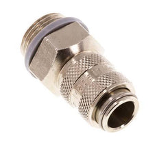 Vernikkeld Messing DN 5 Luchtkoppeling Snelkoppeling G 3/8 inch Buitendraad Double Shut-Off