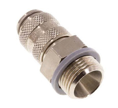 Vernikkeld Messing DN 5 Luchtkoppeling Snelkoppeling G 3/8 inch Buitendraad Double Shut-Off