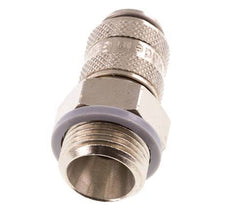 Vernikkeld Messing DN 5 Luchtkoppeling Snelkoppeling G 3/8 inch Buitendraad Double Shut-Off