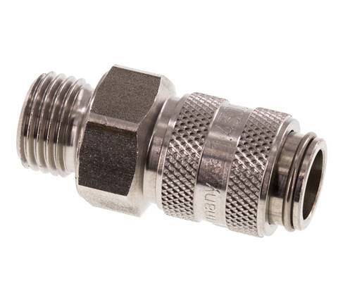 Stainless steel DN 5 Air Coupling Socket G 1/4 inch Male