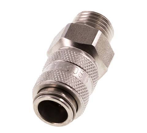 RVS DN 5 Luchtkoppeling Snelkoppeling G 1/4 inch Buitendraad