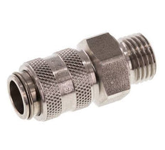 RVS DN 5 Luchtkoppeling Snelkoppeling G 1/4 inch Buitendraad