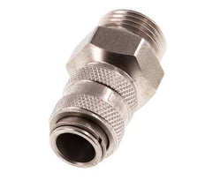 RVS DN 5 Luchtkoppeling Snelkoppeling G 3/8 inch Buitendraad