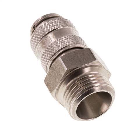 RVS DN 5 Luchtkoppeling Snelkoppeling G 3/8 inch Buitendraad