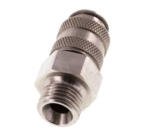 RVS 316L DN 5 Luchtkoppeling Snelkoppeling G 1/4 inch Buitendraad