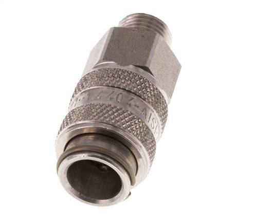 RVS 316L DN 5 Luchtkoppeling Snelkoppeling G 1/8 inch Buitendraad