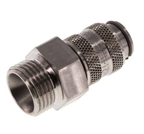 Stainless Steel 316L DN 5 Air Coupling Socket G 3/8 inch Male