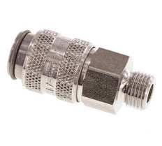 RVS 316L DN 5 Luchtkoppeling Snelkoppeling G 1/8 inch Buitendraad Double Shut-Off