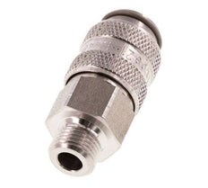 RVS 316L DN 5 Luchtkoppeling Snelkoppeling G 1/8 inch Buitendraad Double Shut-Off