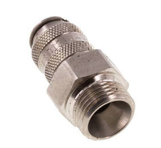 RVS 316L DN 5 Luchtkoppeling Snelkoppeling G 3/8 inch Buitendraad Double Shut-Off