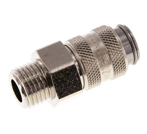 Gehard staal DN 5 Luchtkoppeling Snelkoppeling G 1/4 inch Buitendraad