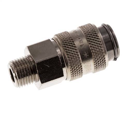 Gehard staal DN 5 Luchtkoppeling Snelkoppeling G 1/8 inch Buitendraad