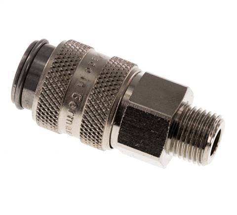 Gehard staal DN 5 Luchtkoppeling Snelkoppeling G 1/8 inch Buitendraad