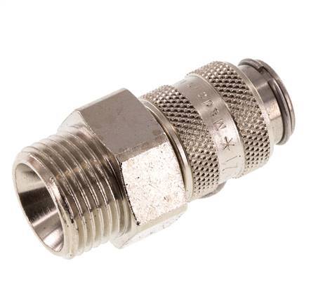 Gehard staal DN 5 Luchtkoppeling Snelkoppeling G 3/8 inch Buitendraad