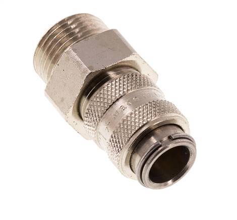 Gehard staal DN 5 Luchtkoppeling Snelkoppeling G 3/8 inch Buitendraad