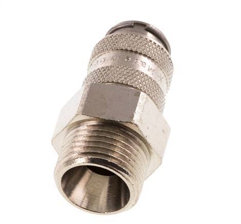 Gehard staal DN 5 Luchtkoppeling Snelkoppeling G 3/8 inch Buitendraad