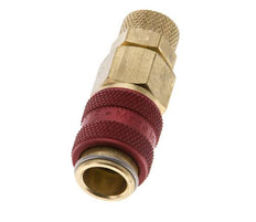Messing DN 5 Rood Luchtkoppeling Snelkoppeling 4x6 mm Push-On