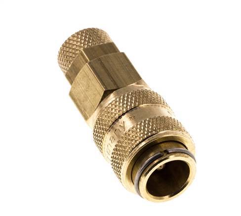 Messing DN 5 Luchtkoppeling Snelkoppeling 4x6 mm Push-On Double Shut-Off