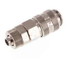 Vernikkeld Messing DN 5 Luchtkoppeling Snelkoppeling 6x8 mm Push-On