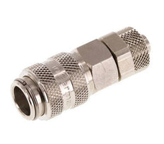 Vernikkeld Messing DN 5 Luchtkoppeling Snelkoppeling 6x8 mm Push-On