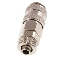 Vernikkeld Messing DN 5 Luchtkoppeling Snelkoppeling 6x8 mm Push-On