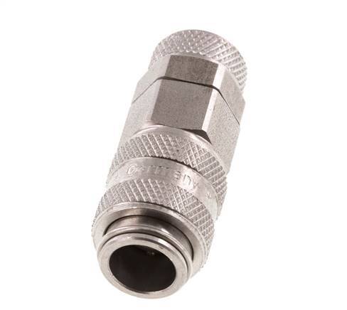RVS DN 5 Luchtkoppeling Snelkoppeling 6x8 mm Push-On