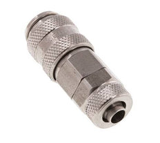 RVS DN 5 Luchtkoppeling Snelkoppeling 6x8 mm Push-On