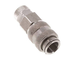 RVS 316L DN 5 Luchtkoppeling Snelkoppeling 4x6 mm Push-On