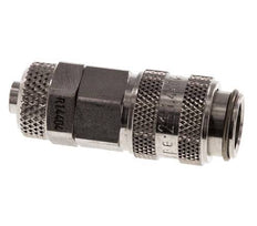 RVS 316L DN 5 Luchtkoppeling Snelkoppeling 6x8 mm Push-On