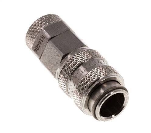 RVS 316L DN 5 Luchtkoppeling Snelkoppeling 6x8 mm Push-On